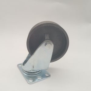High Load Capacity Cast Iron Casters operable from -20℃ to 300℃ Rust Prevention concrete mixer wheels.
