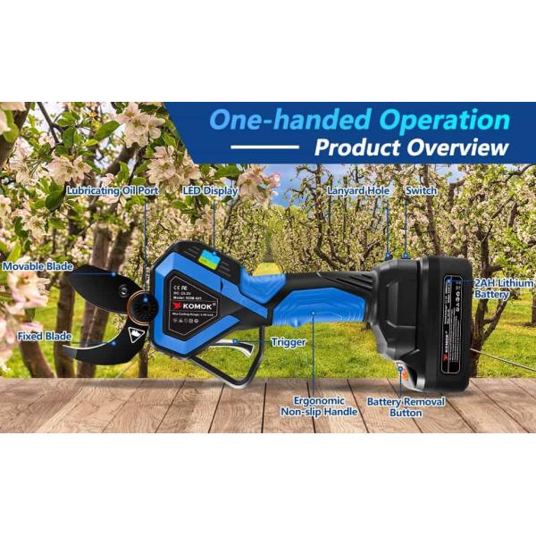 секаторы 42мм электрические бесшнуровые для земледелия садов многоцелевого