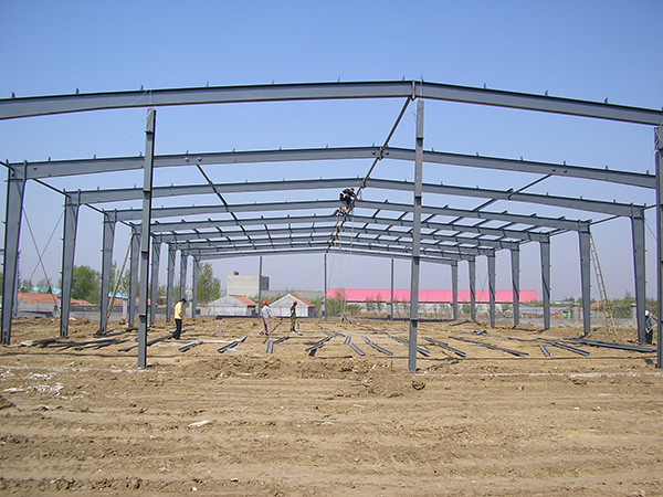 Light Weight Portal Frame Steel Structure Workshop With Various Span