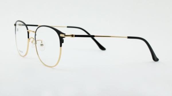 Non Prescription Glasses Frame with Titanium Optical Eyeglasses for Men Women Two tnoe Colors Fashion Crestive Designer