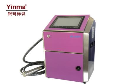 Lot Number CIJ Inkjet Printer , Continuous Inkjet Printer With Color Touch Screen