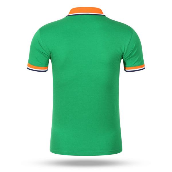 Hygroscopic Business Blank T Shirts 160gsm Lapel Cotton Polyester Polo Shirt