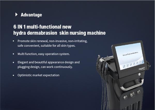 M6 Hydra Machine Facial Skin Deep Cleaning Whitening Aqua Dermabrasion Blackhead Removal Therapy Oxygen Jet Beauty 6in1