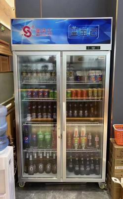 Adjustable Commercial Display Refrigerator Safety 584L 2 Door Display Cooler