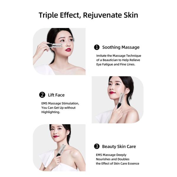 Justtide Skin Massage Lift Face 102g 3.7V RF EMS LED Beauty Device