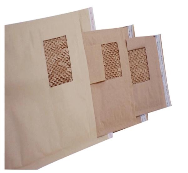 OEM Honeycomb Paper Padded Envelopes 100% Recycled Fibers Cushioning Protected