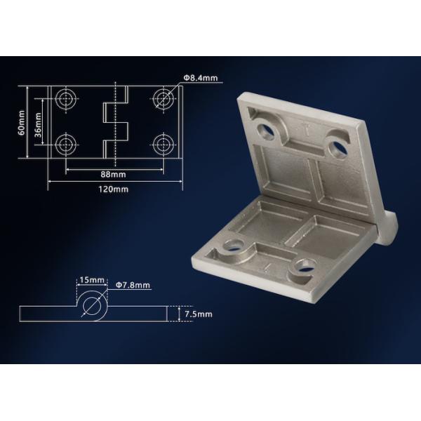 120*60*8MM Custom Metal Die Casting Large Thick Bearing Industrial Hardware Chassis Cabinet Stainless Steel Hinge