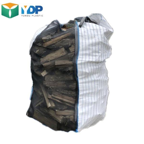 Black White 180gsm 800kg 1000kg 1.5ton Ventilated Big Bags For Sale Firewood