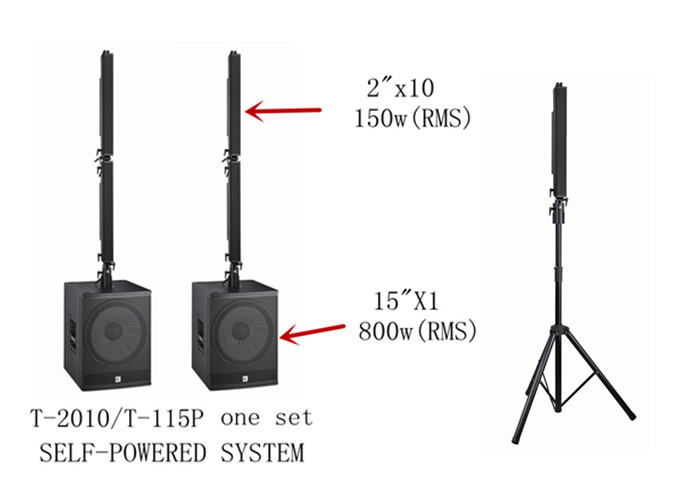  Active Column Array Speakers Music Instrument Dj Equipment 15 Inch Driver
