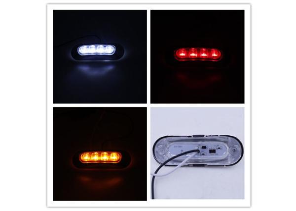 4 LEDs Boat Deck Courtesy Transom Cockpit Light 3.7 Oval Waterproof Marine Boat Lights