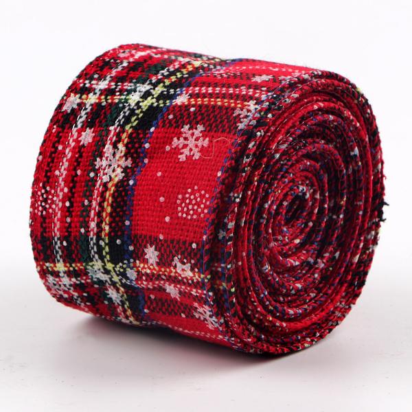 Stock Jute Burlap Ribbon for Gift Wrapping Solid Color Decorative Ribbon Christmas