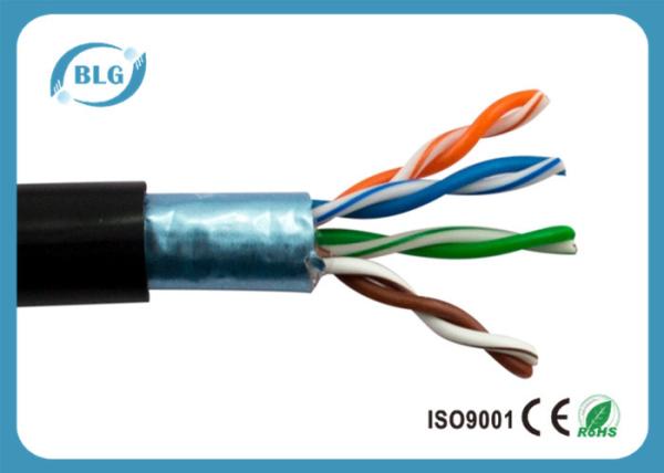24AWG 26AWG BC Cat5e Computer Network Cable FTP Outdoor Waterproof HDPE Insulation