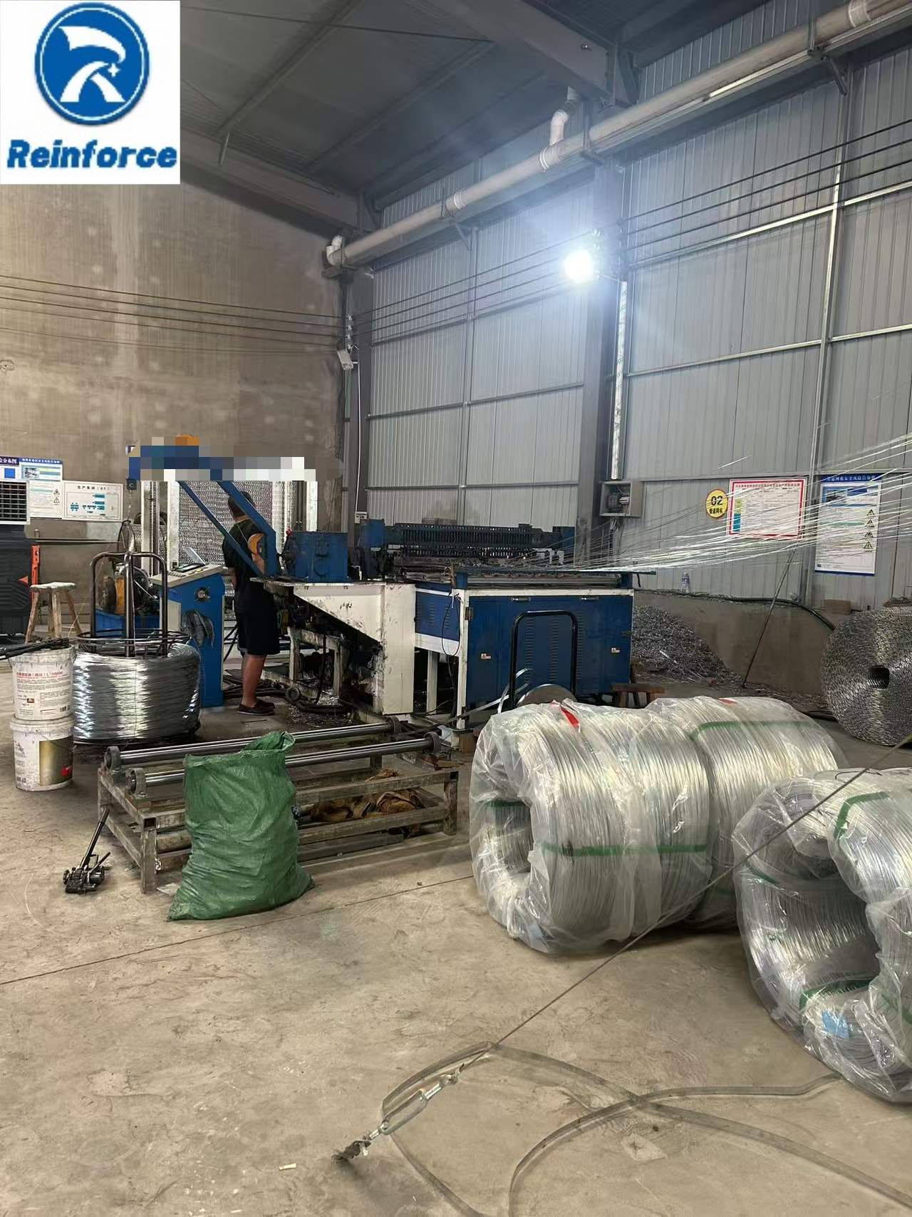 Hot-Dipped Galvanized Concrete Weight Coating Mesh Six-Line Welded Subsea Pipeline Reinforcement Solution