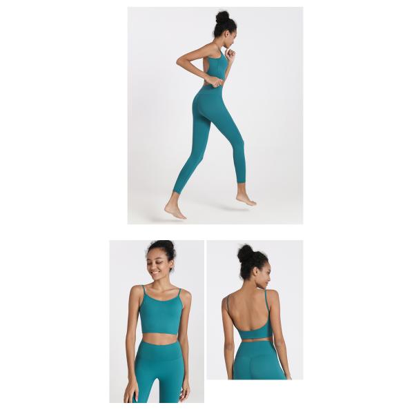 Quick Drying 2 Piece Yoga Outfit Moisture Wicking Nude Women'S Yoga Clothing Set