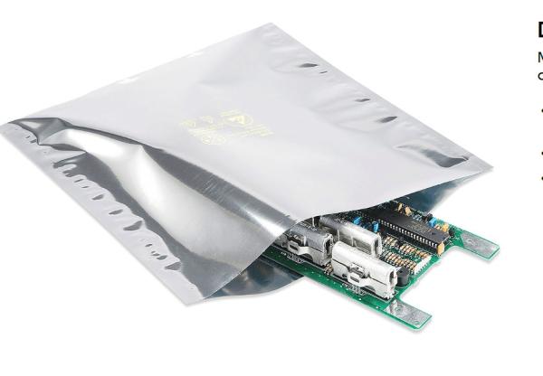 Laminated Material Heat Seal ESD Anti Static Bags 10x12 Inch 3mil Thickness