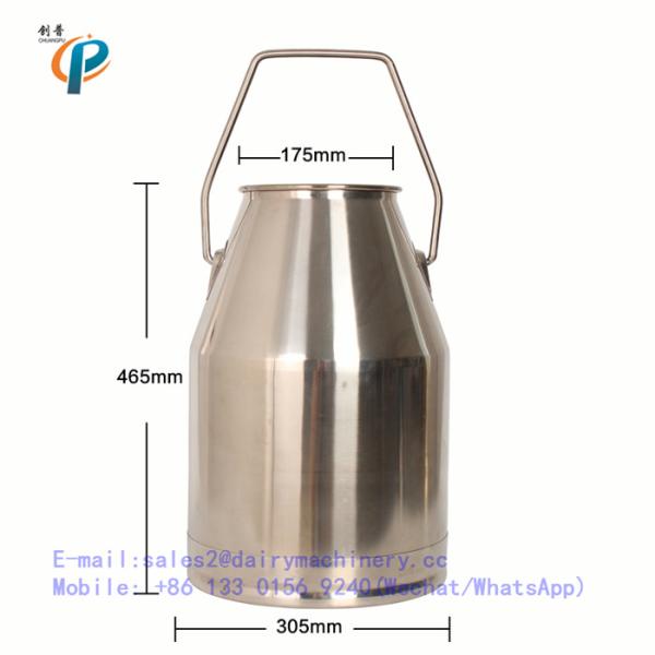 1.00 mm Thickness Milking Machine Bucket, stainless steel milk container for portable milker