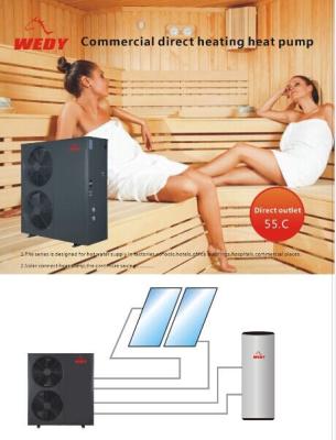 Direct heating 55 degree air to water heat pump