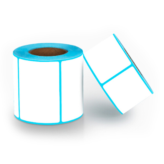 Customized Adhesive Barcode Sticker Label DT Sticker Eco Thermal Sticker with Blue Glassine Liner