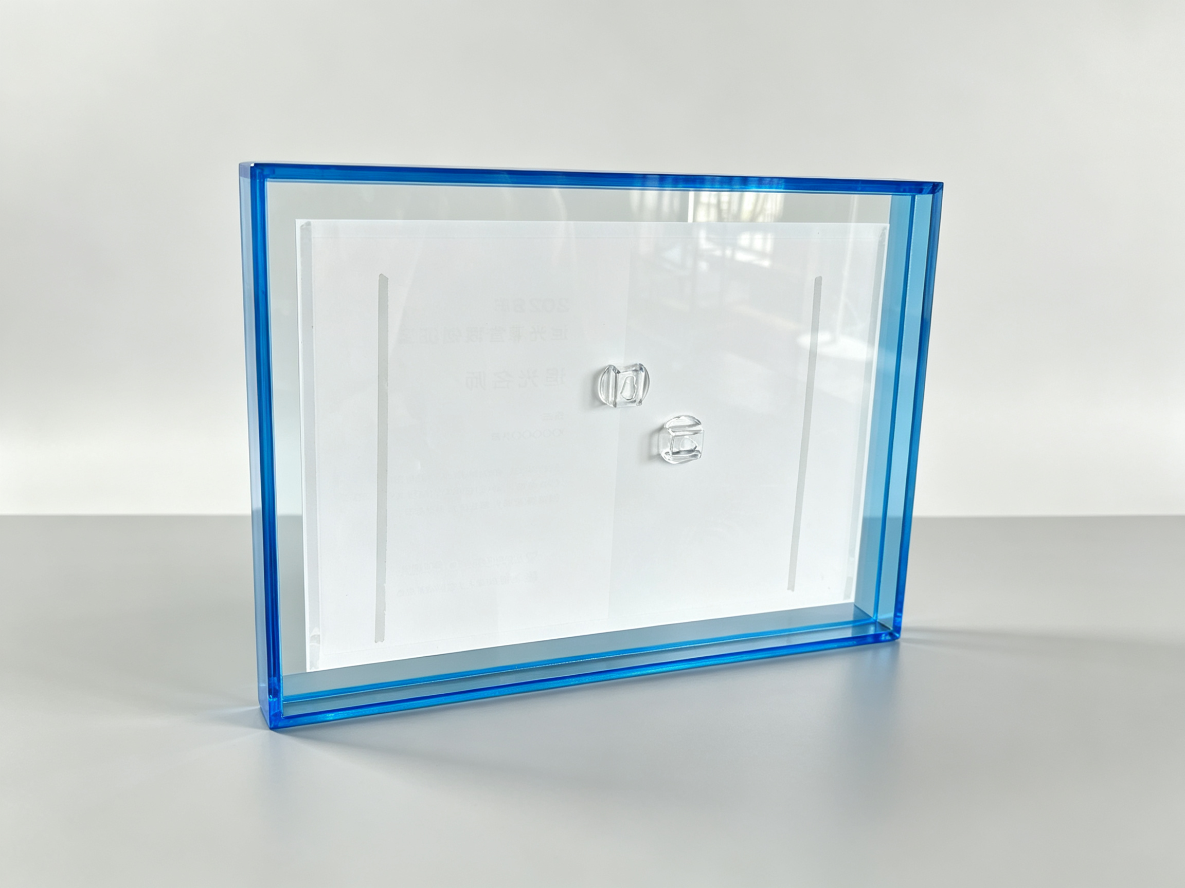Wall Mounted Acrylic Certificate Frame, Custom Acrylic Award Frame for Corporate Honor Wall & Bulletin Board