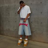 OEM Custom Jean Shorts Distressed Vintage Washed Damaged Streetwear Men's Denim Shorts Manufacturers Shorts Jeans Denim Ripped