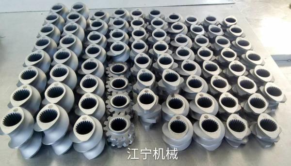 PM HIP ZME Material Mixing Screw Elements , Double Extruder Screw Segments