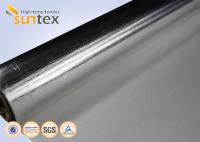Isolation enduite de fibre de verre de film de bouclier thermique de 10 microns avec la gaine en aluminium de courant ascendant de support