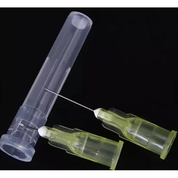 Light Green Surgical Syringe Needle Side Hole Out Diameter 2.1mm 14G For Single Use