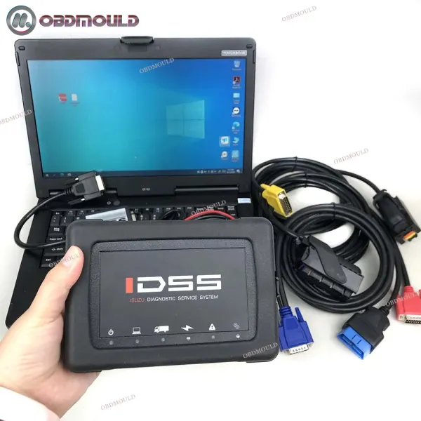 Laptop CF53 con escáner de diagnóstico IDSS original de Isuzu con software versión 2025, hardware y software todo en uno, soporte multilingüe para diagnóstico de camiones y excavadoras