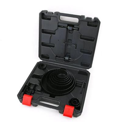19PCs Carbon Steel Hole Saw 19mm-152mm Steel Cutting Hole Saw For Wood Drywall Plastic
