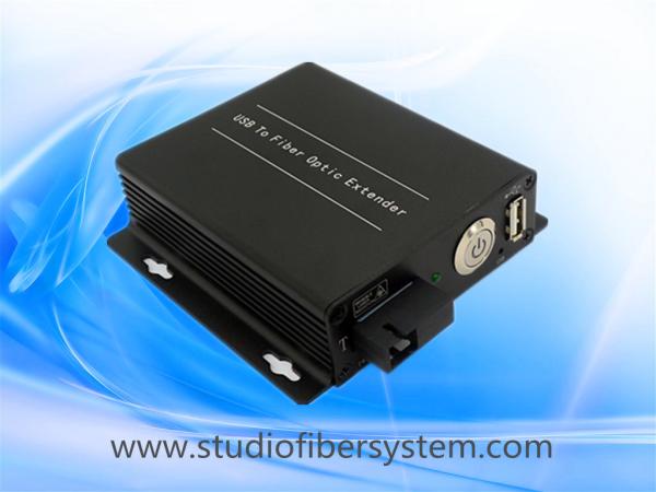 1port USB2.0 fiber transmitter and receiver over fiber to 5KM with remote power switch to control PC on/off