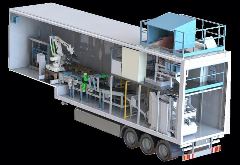 оборудование обработки груза системы черни 20kg 10kg кладя в мешки