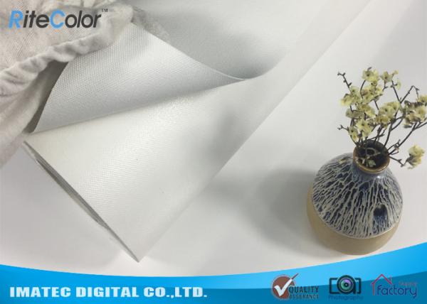Rollo puro 122 de la lona de algodón de Eco del chorro de tinta brillante al aire libre del solvente 380gsm