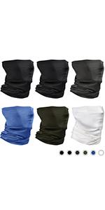 Neck Gaiter Face Mask Scarf Reusable Bandanas Tube UV Protection Headwear Balaclava Outdoor Sport for Men and Women