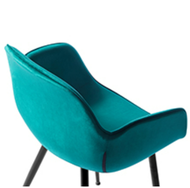 Living Room Velvet Occasional Armchair , Soft Backrest Lounge Chair With Armrests