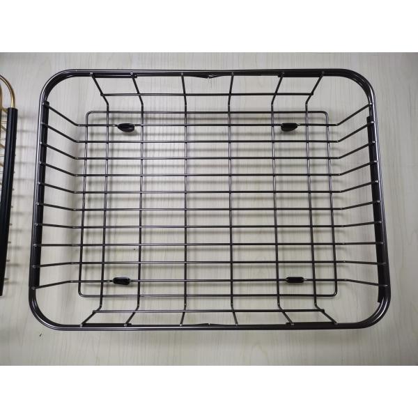 18G Thick SS Telescopic Sink Storage Rack Drain Hanging For Kitchen