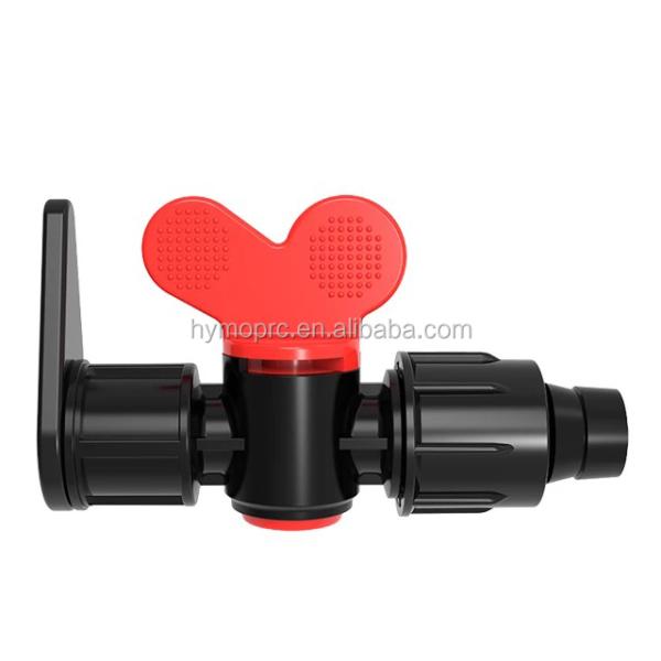 White Grey Standard DIN Manufacture 16mm 20mm Male Thread Irrigation Mini Plastic Valve