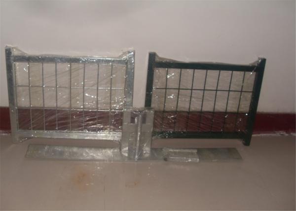 6ft x 10ft canada standard temporary fence 2 x 4X10.5GA aperture pipe 1x1'x1.7GA thick brace 3/4x19GA POWDER coated