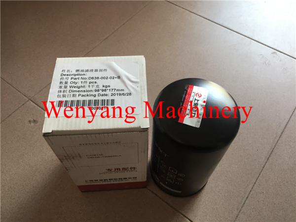 Filtro de combustível D638-002-02+B das peças sobresselentes do motor de Dongfeng SC11CB220G2B1