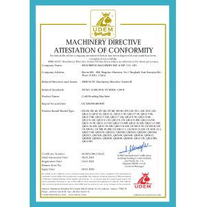 Wuxi Tripod Machinery Imp. & Exp. Co., Ltd. Certifications