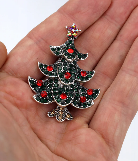 Медленный рождественский дерево брошь штифт OEM Винтажный искусство рождественский дерево штифт