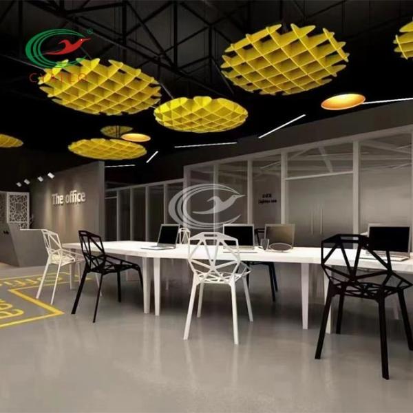 Recyclable PET Acoustic Ceiling Panels Eco Friendly For Interior Decoration