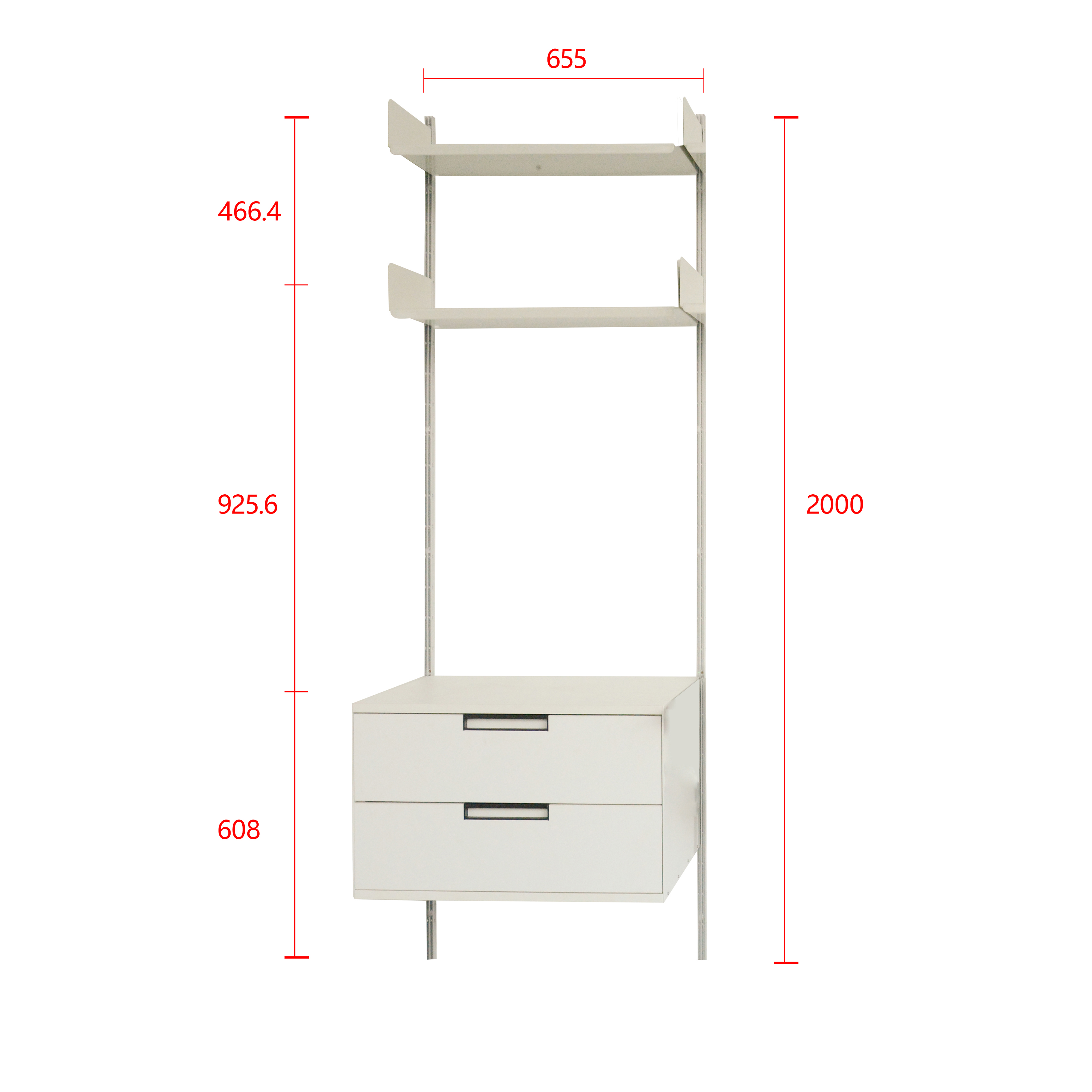 Metal Detachable Storage Rack Suitable for Assembling Living Room Multi-Room Use