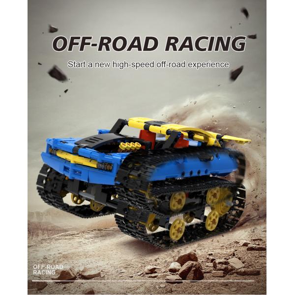 Unisex 2 in 1 Remote Control Racing Car DIY Building Kits for Kids Boys Girls 8-13 Years