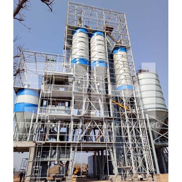 Station Type Dry Mix Plant , Smart Control Dry Mortar Production Line