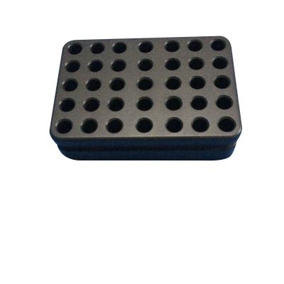Cremalheira do tubo do metal da liga para tubos de ensaio criogênicos secos do nitrogênio de líquido 35x2ml do gelo