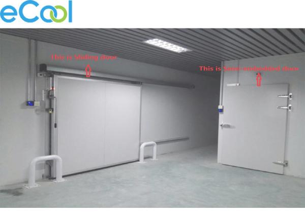 100mm 200mm Cold Storage Panels For AH Semi Embedded Door , Stainless Steel PU Panel Board