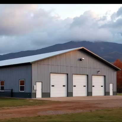 Fast Erection Recyclable Metal Frame Structure Prefabricated Logistics Warehouse