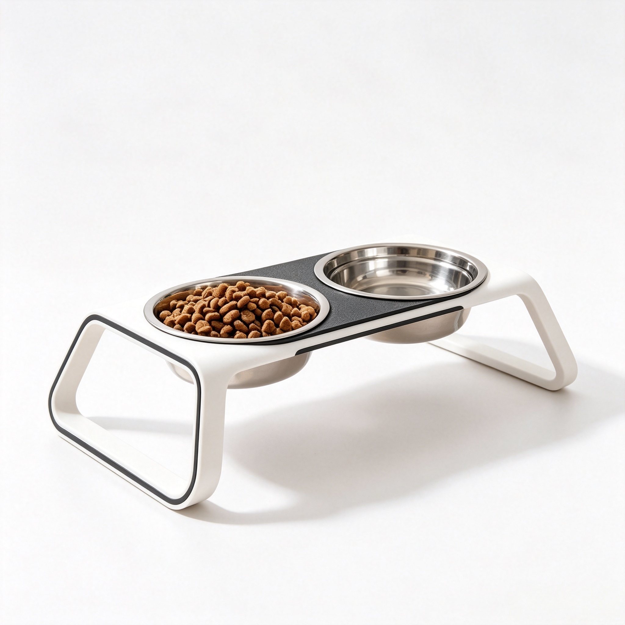 Detachable Stainless Steel Bowl Anti Slip Non Toxic 3D Printed Pet Accessories