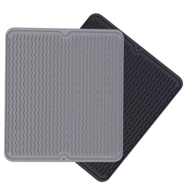 Non Slip Silicone Draining Mat Board Reusable Flexible For Kitchen