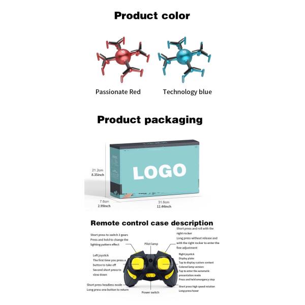 Мини многофункциональный светодиодный световой дисплей Дрон с настраиваемым программированием приложения для редактирования текста